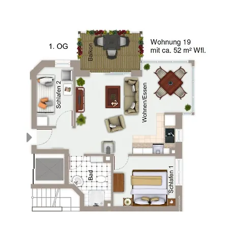 Kuestenzauber 19 - Appartement *